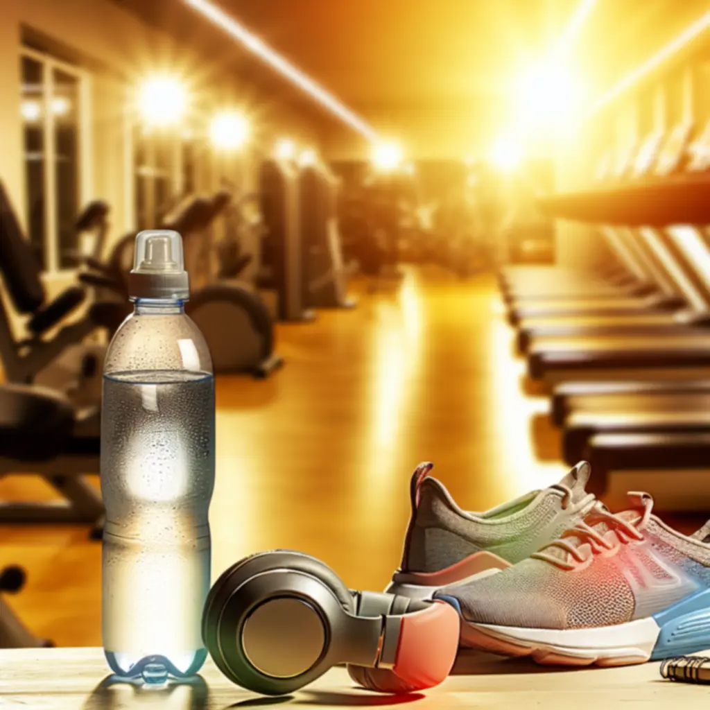 Entrenamiento personal en sala de fitness